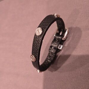 Marc by Marc Jacobs Black Leather Bracelet